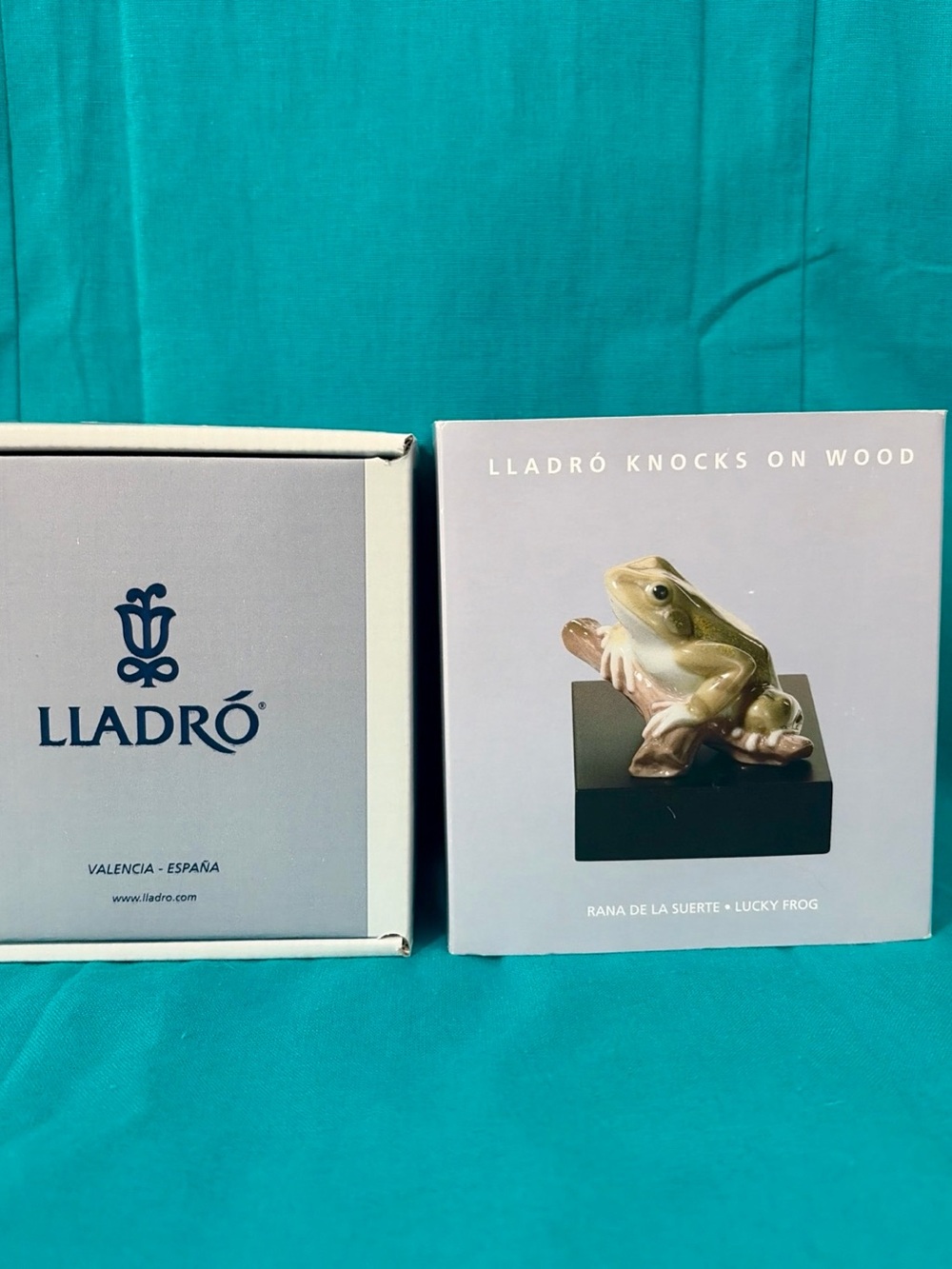 Lladro Lucky Frog 01008037 NEW Retired Porcelain Box COA Spain Rare